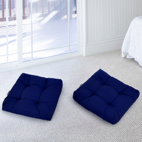 2PCS 21" x 21" Patio Chair Seat Cushion Pads Indoor/Outdoor