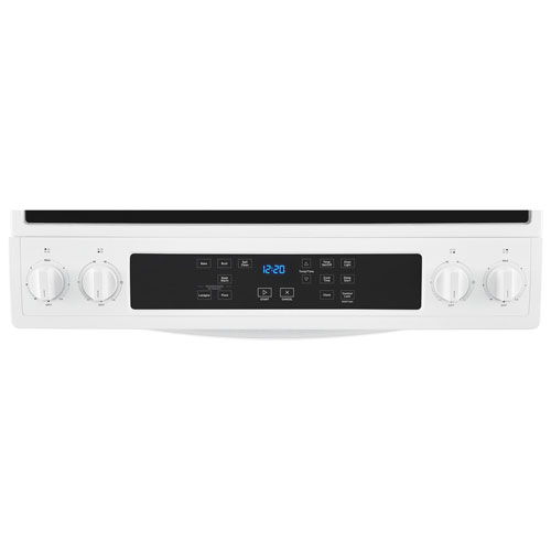 Cuisinière électrique encastrable/four autonettoyant 4,8 pi³ 30 po de Whirlpool-Blanc