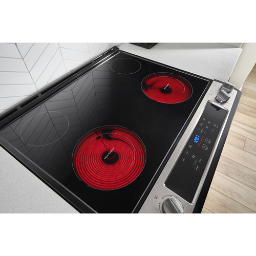 Whirlpool 30" 4.8 Cu. Ft. Self-Clean Slide-In Electric Range (YWEE515S0LS) - Stainless Steel