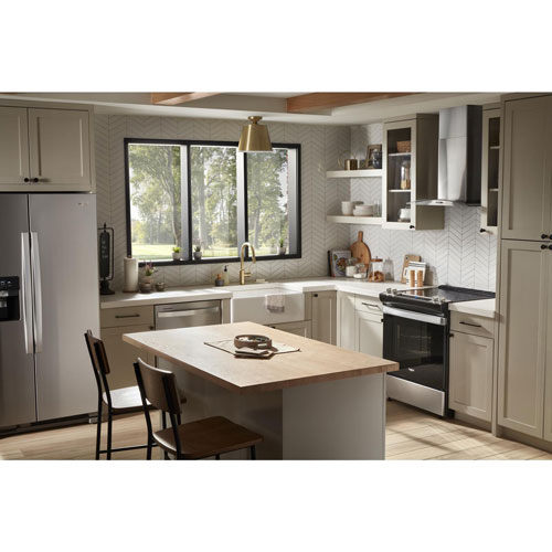 Whirlpool 30" 4.8 Cu. Ft. Self-Clean Slide-In Electric Range (YWEE515S0LS) - Stainless Steel