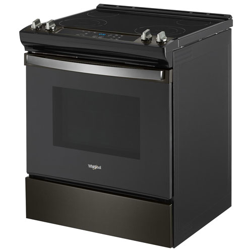Whirlpool 30" 4.8 Cu. Ft. Self-Clean Slide-In Electric Range - Black Stainless