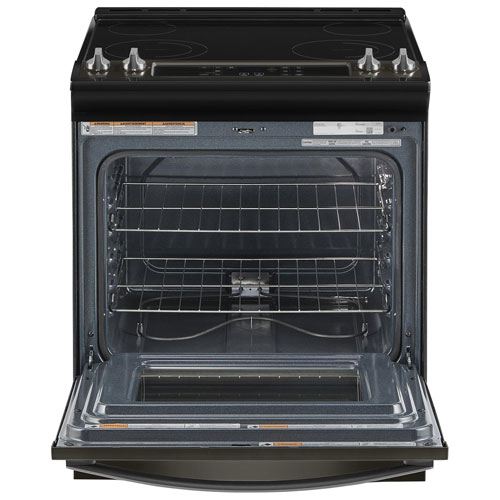 Whirlpool 30" 4.8 Cu. Ft. Self-Clean Slide-In Electric Range - Black Stainless