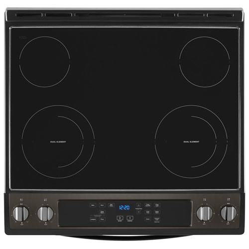 Whirlpool 30" 4.8 Cu. Ft. Self-Clean Slide-In Electric Range - Black Stainless