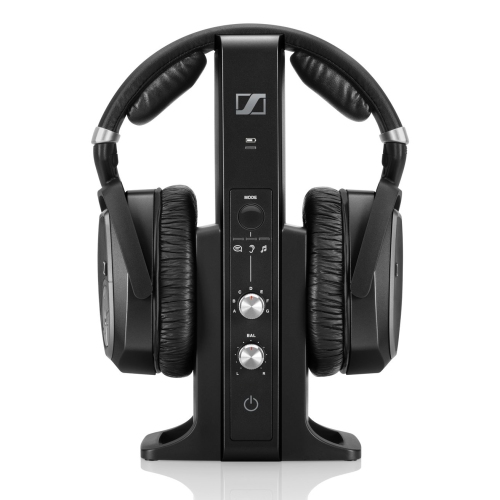 Remis à neuf - Casque d’écoute sans fil haute fidélité RF RS 195 de Sennheiser - Noir - remis à neuf