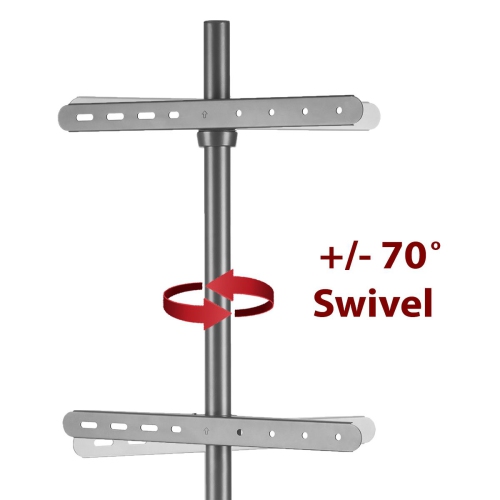 Boost Industries AVT-4365 Artistic Tripod / Easel Studio TV Display Stand with Shelf for 43" to 65" TV's