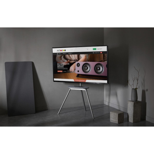 Boost Industries AVT-4365 Artistic Tripod / Easel Studio TV Display Stand with Shelf for 43" to 65" TV's