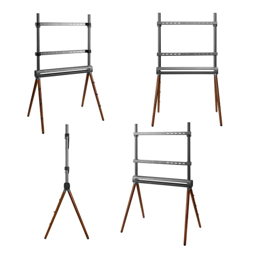 Boost Industries AVS-4970-GW Artistic Wooden Easel Studio TV Display Stand for 49" to 70" TV's