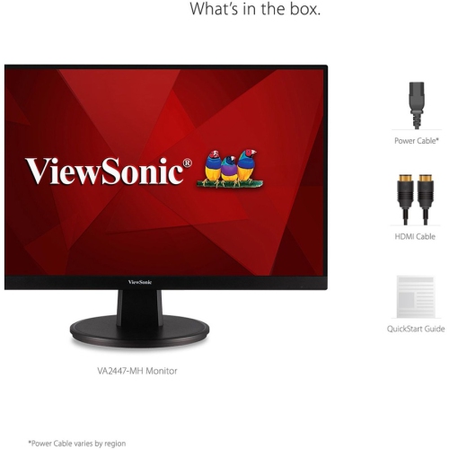 ViewSonic 24" FHD 75Hz 5ms GTG MVA LCD Adaptive-Sync Monitor - Black