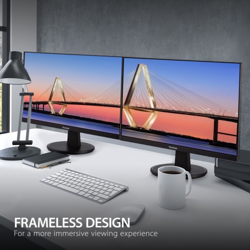 ViewSonic 24" FHD 75Hz 5ms GTG MVA LCD Adaptive-Sync Monitor - Black