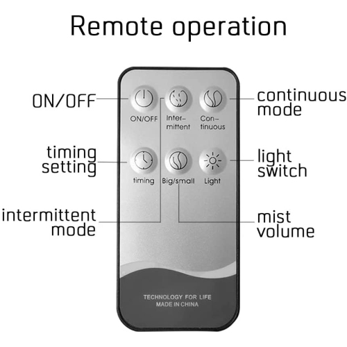 550ml Aroma Diffuser with Remote Control Aromatherapy Ultrasonic Cool Mist Humidifier Essential Oil Diffuser 7 Color LED Change for Office Home