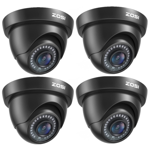 ZOSSI 1080p caméra de surveillance extérieure hybride avec fil 4-en-1 supplémentaire pour HD-TVI/AHD/CVI/CVBS/960H enregistreur vidéo numérique avec