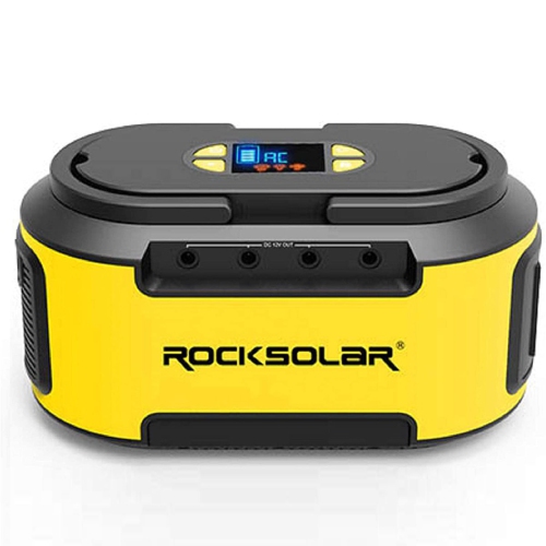 ROCKSOLAR Portable Power Station 200W Ready RS420 - 222Wh Backup Lithium Battery, Solar Generator Power Supply with AC/USB/12V DC Outlets for Camping