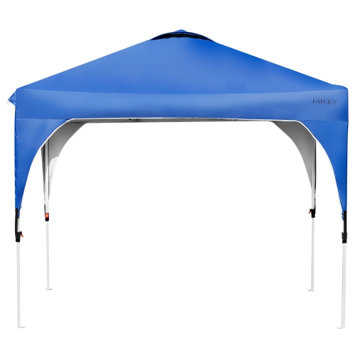 Costway 10x10 FT Outdoor Pop Up Tent Canopy Height Adjustable Sun Shelter W/ Roller Bag