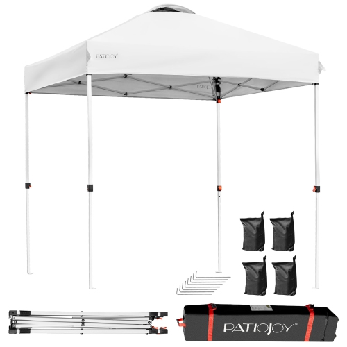 Costway 6x6 FT Pop Up Canopy Tent Camping Sun Shelter W/ Roller Bag