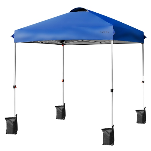 Costway 6x6 FT Pop Up Canopy Tent Camping Sun Shelter W/ Roller Bag