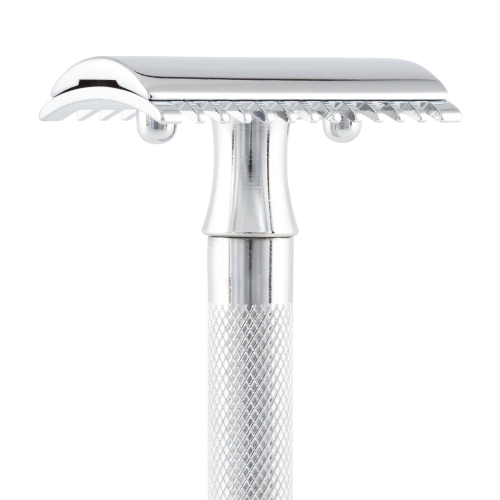 Merkur Double Edge Safety Razor, Open Tooth Comb, Chrome