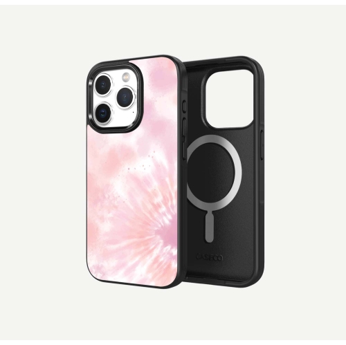 iPhone 15 Pro Max Case With MagSafe - Pink Tie Dye
