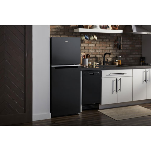 Whirlpool 25" 11.6 Cu. Ft. Top Freezer Refrigerator (WRT112CZJB) - Black