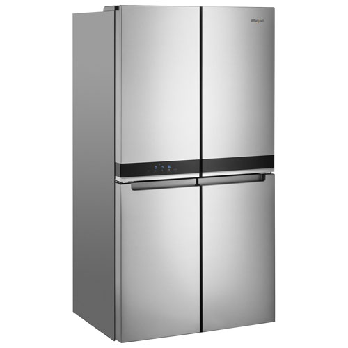 Whirlpool 36" 19.4 Cu. Ft. French Door Counter Depth Refrigerator with Ice Dispenser (WRQA59CNKZ) - Stainless Steel
