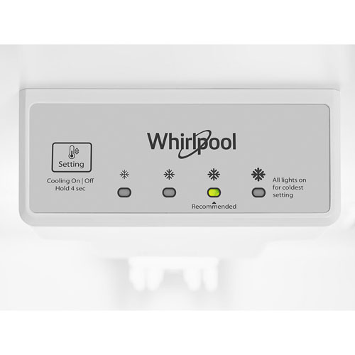 Whirlpool 28" 17.6 Cu. Ft. Top Freezer Refrigerator with LED Lighting (WRT518SZKV) - Black Stainless