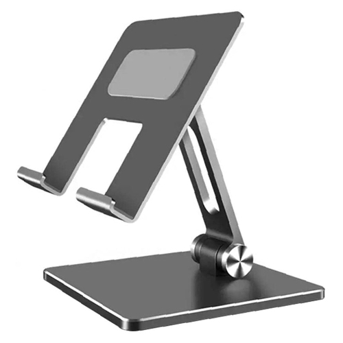 Desktop Holder Stand Tablet Aluminum Alloy Holder Desktop Bracket Lazy Folding Adjustable Computer Stand for iPad Mobile Phone Silver - axGear