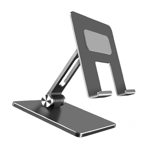 Desktop Holder Stand Tablet Aluminum Alloy Holder Desktop Bracket Lazy Folding Adjustable Computer Stand for iPad Mobile Phone Silver - axGear