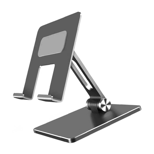 Desktop Holder Stand Tablet Aluminum Alloy Holder Desktop Bracket Lazy Folding Adjustable Computer Stand for iPad Mobile Phone Silver - axGear