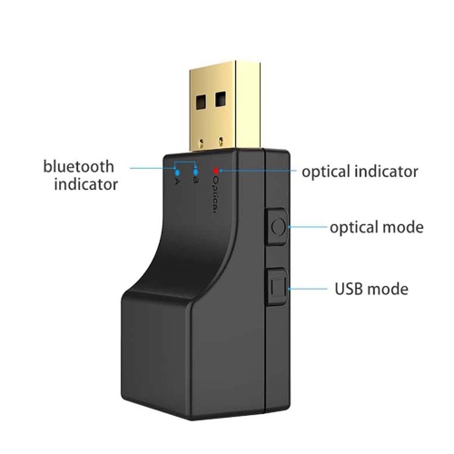 USB Bluetooth Adapter Dongle 5.0 Wireless Bluetooth Transmitter Receiver Support Laptop Computer Desktop - axGear