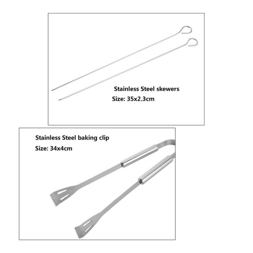20 PCS Ensemble d'outils de barbecue en acier inoxydable Ensembles d'outils de barbecue en acier inoxydable Extra épais avec sac de rangement en