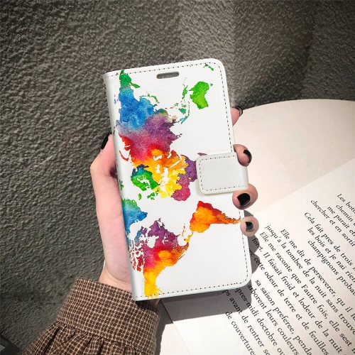 Juvenileway Design Folio series protection flip case for Samsung Galaxy S20 Plus - World