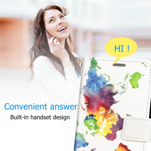 Juvenileway Design Folio series protection flip case for Samsung Galaxy S20 Plus - World