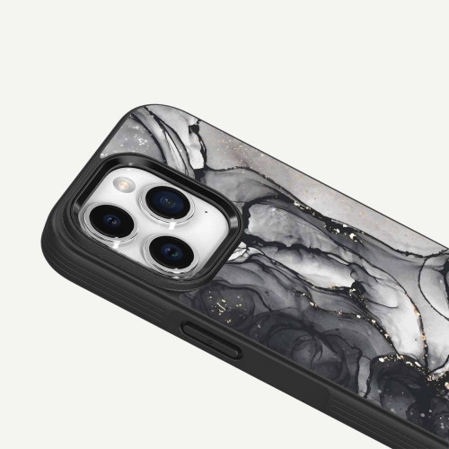 iPhone 15 Pro Max Case With MagSafe - Black Marble