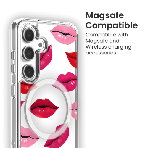 Samsung Galaxy S24 Lips Design Clear Case