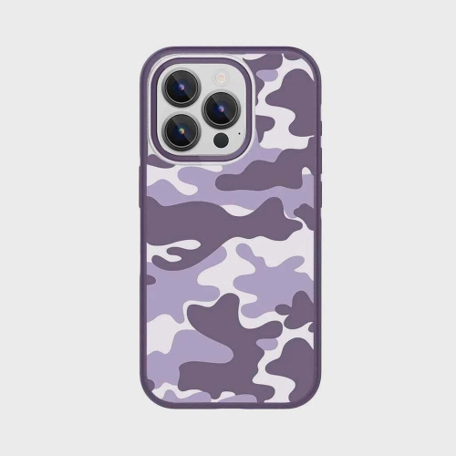 CASECO  Iphone 15 Pro Max Case With Magsafe - Camo In Purple