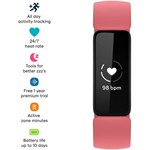 Fitbit Inspire 2 Fitness Tracker with 24/7 Heart Rate - Desert Rose