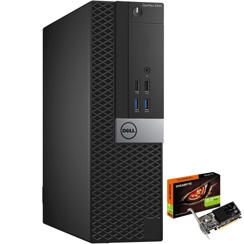 DELL  Refurbished (Good) - Optiplex 3040 Sff Desktop Computer \w Nvidia Gt1030 2GB Intel Core I5 6500 16GB Ram 1Tb SSD Windows 10 Professional Wifi