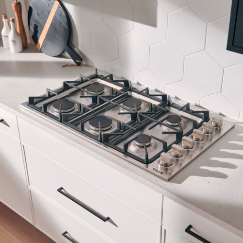 Thor Kitchen 36 Inch Professional Drop-In Gas Cooktop with Six Burners-TGC3601