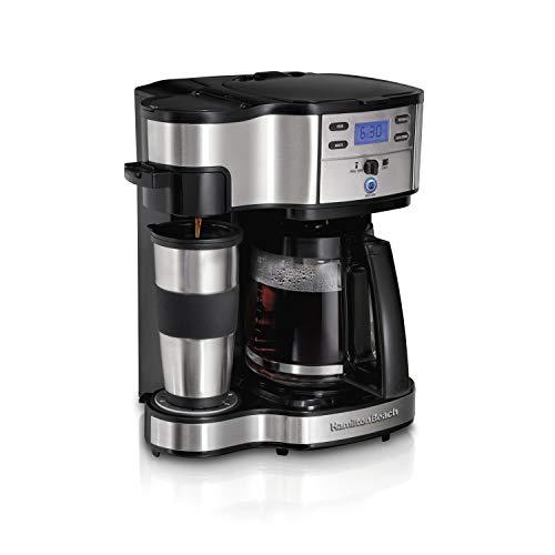 Hamilton Beach Single Serve Coffee Brewer and Full Pot Coffee Maker, 2-Way