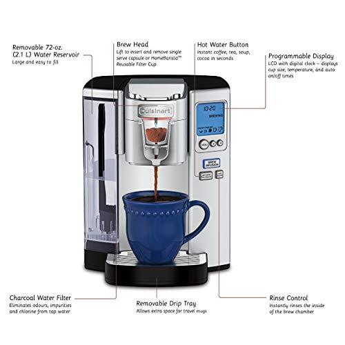 CUISINART SS-10C Premium Single Serve Coffeemaker, Silver