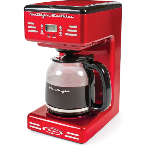 NOSTALGIA  Rcof120 Retro 12-Cup Programmable Coffee Maker