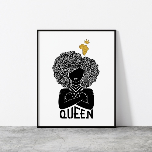 Queen by Anaya Arts- 11" x 14" Art & Wall Décor Poster