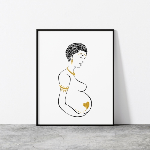 ANAYA ARTS  Mama By - 11" X 14" Art & Wall Décor Poster