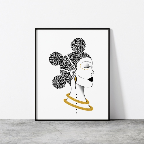 ANAYA ARTS  Bantus By - 11" X 14" Art & Wall Décor Poster