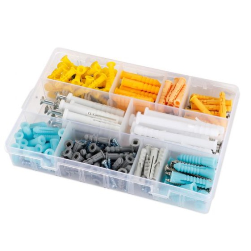 ISTAR Plastic Drywall Wall Anchors Screw Assortment Kit - 300 Pieces