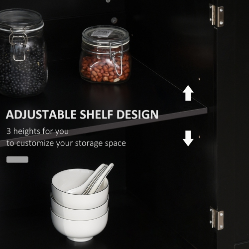 HOMCOM Rolling Kitchen Island Cart with Wood Top, Enough Storage Drawer Space with Towel Bar Rack Shelves, Portable Kitchen Utility Serving Cart