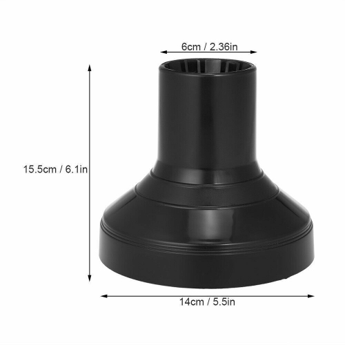 ISTAR Salon Professional Universal Diffuser Hair Tools, Hair Dryer, Curl Diffuser Wind Black