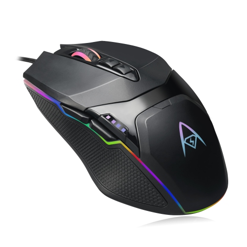 Adesso Technology 6400 DPI Wired Optical Gaming Mouse - Multi-Color