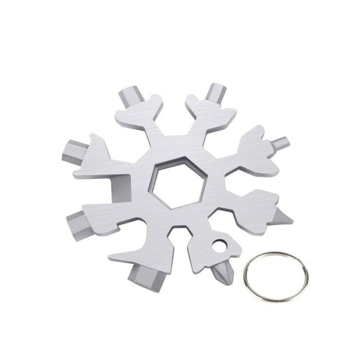Snowflake Tool Multi Tool Portable Stainless Steel Key-Chain Screwdriver 