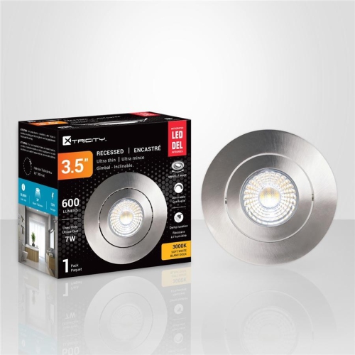 Xtricity - Recessed LED Recessed Light, 3.5 '' Diameter, Dimmable, 7W, 3000K Soft White