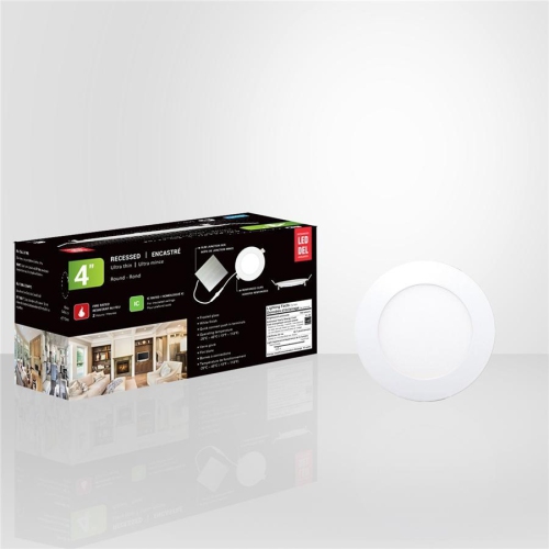 Xtricity - Set of 6 LED Recessed Lights, 4 '' Diameter, Dimmable, 10W, 3000K Soft White